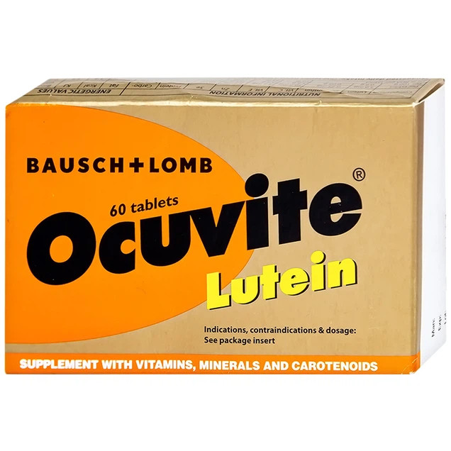 Viên Bổ Mắt Ocuvite Lutein 60 Viên