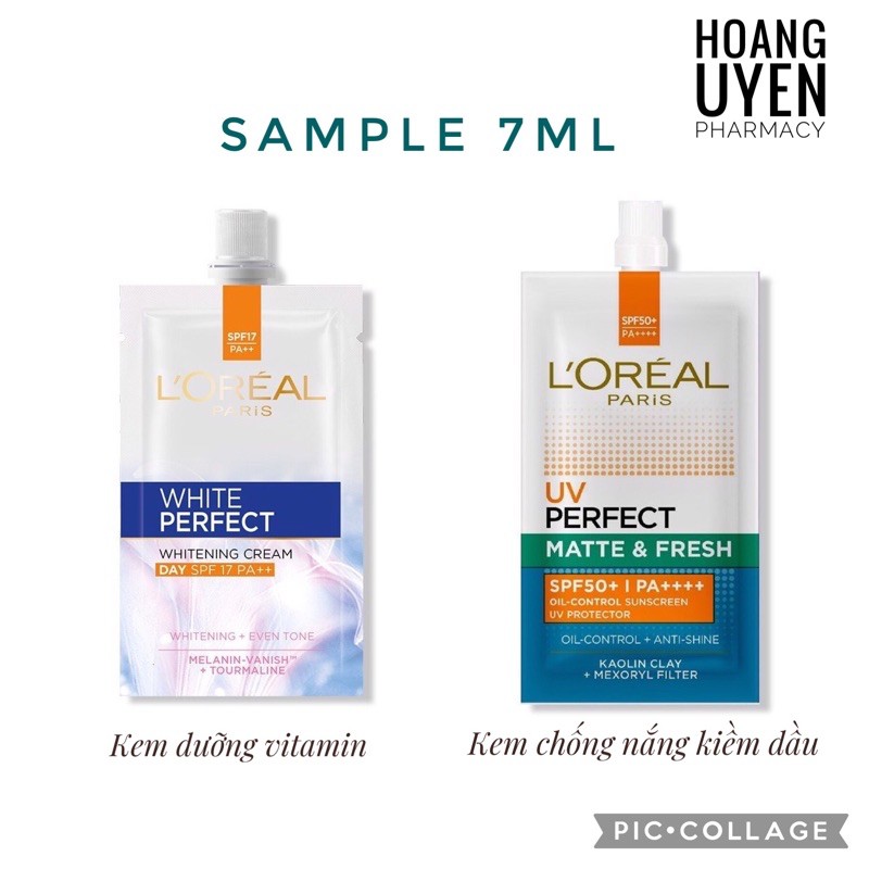 Kem Dưỡng Vitamin Loreal/ Kem Chống Nắng Kiềm Dầu Loreal 7Ml - Kem Chốg Nắng