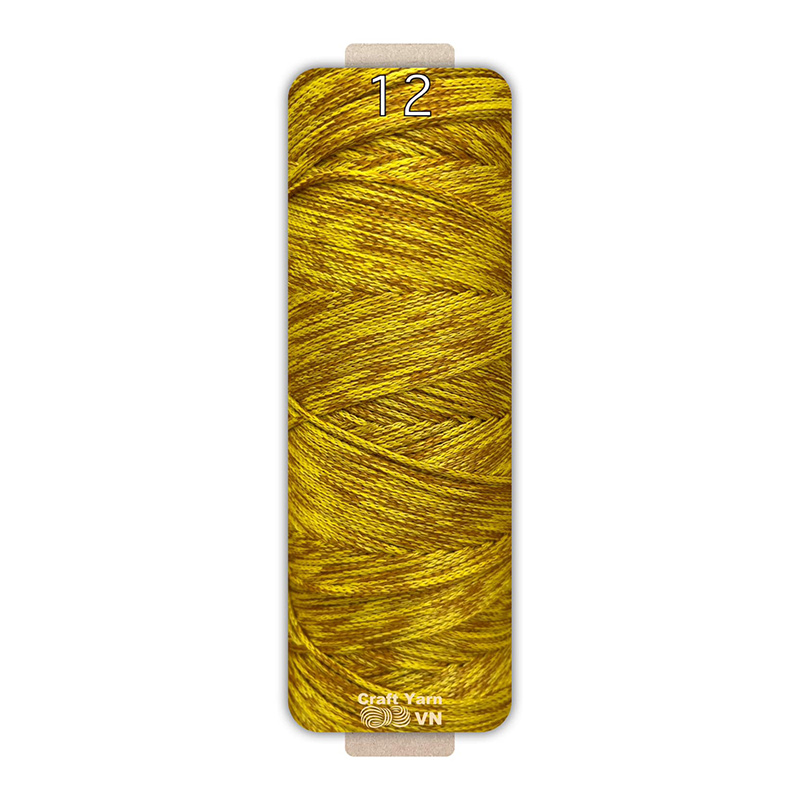 (Màu mới) Sợi dệt màu loang lõi giấy cỡ sợi 2mm 125g Craft Yarn