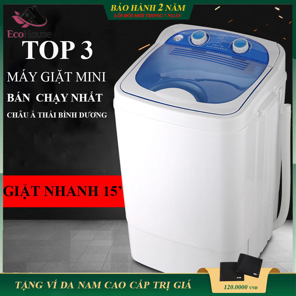 Máy giặt mini bán tự động máy giặt 7kg tiện lợi dành cho cá nhân gia đình nhỏ bảo hành 2 năm lỗi đổi