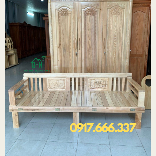 [HỎA TỐC HCM] Giường gấp gỗ sồi tự nhiên - sofa giường gỗ sồi giá rẻ bền đẹp giao nhanh