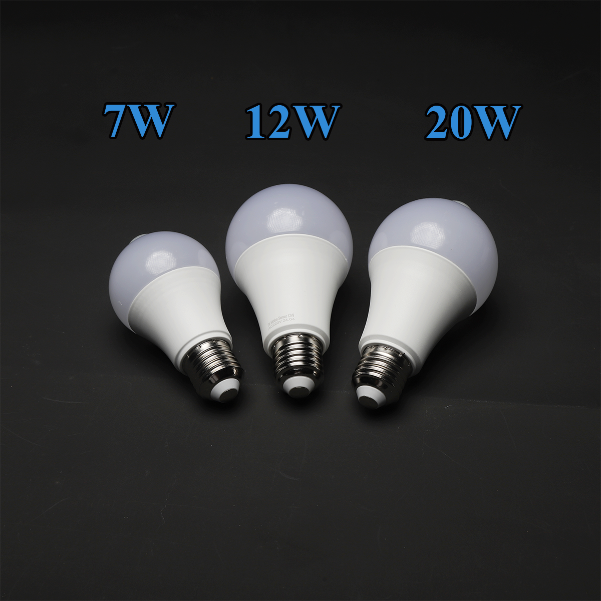 Bóng đèn Led cảm biến chuyển động Bóng đèn thông minh 7W 12W 20W ánh sáng Trắng