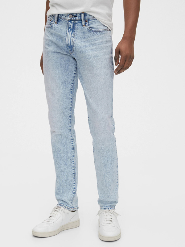 [HCM]QUẦN JEANS NAM GAP SKINNY JEANS LIGHT BLEACHED 533053 - SIZE 30-31