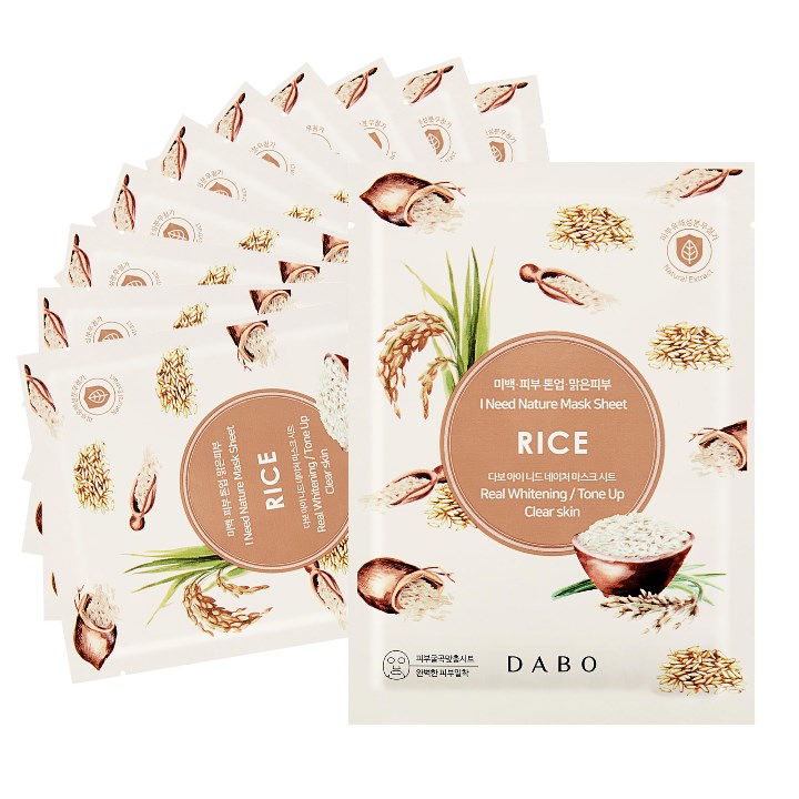 Đắp Mặt Nạ Gạo Sạch Dầu Trắng Da Dabo Mask Rice Hàn Quốc