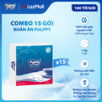 [VOUCHER 15%] Combo 15 Khăn Ăn Pulppy 100 Tờ