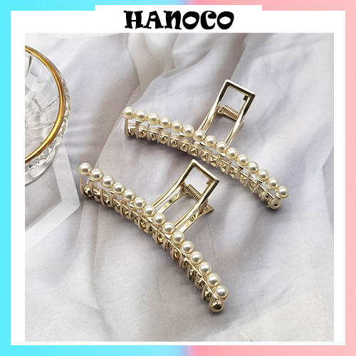 Kẹp Tóc Nữ Kim Loại Càng Cua Cỡ Lớn Phụ Kiện Tóc Hàn Quốc Xinh Xắn (Kèm Hình Thật) Hanoco Kt03
