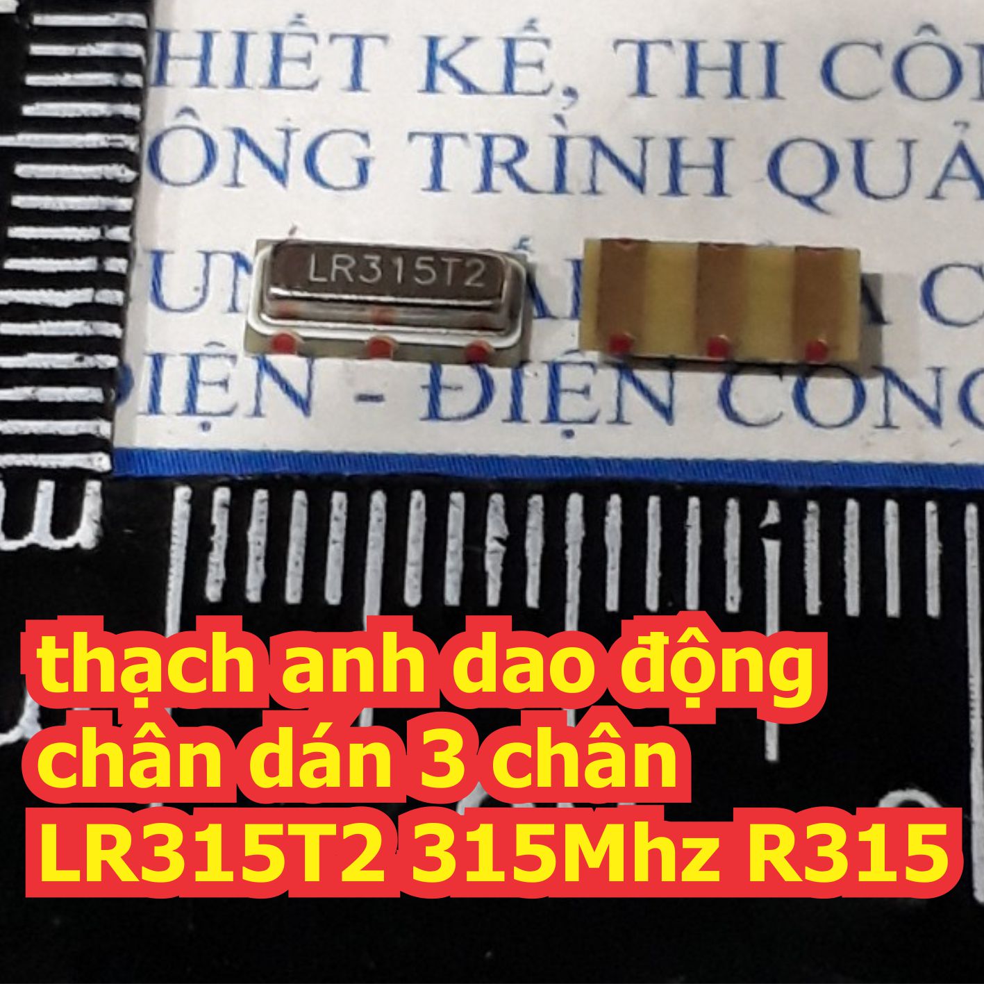 10 con thạch anh dao động chân dán 3 chân LR433T2 433Mhz R433 LR315T2 315Mhz R315 kde7318
