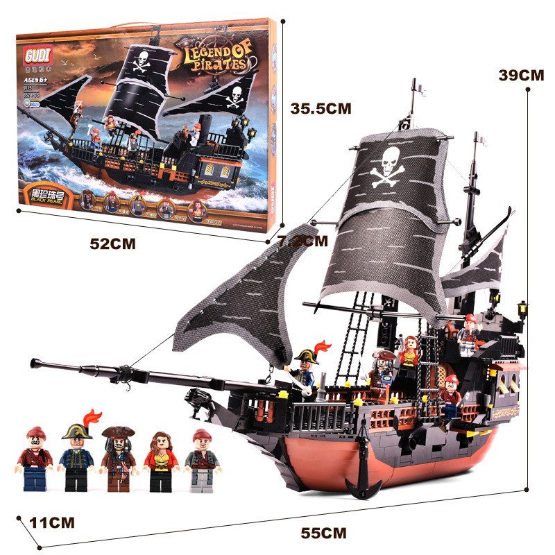 Bộ đồ chơi lắp ráp Tàu Chiến Hạm 3216 chi tiết Mô hình lắp ráp lego tàu Warship siêu to khổng lồ kèm