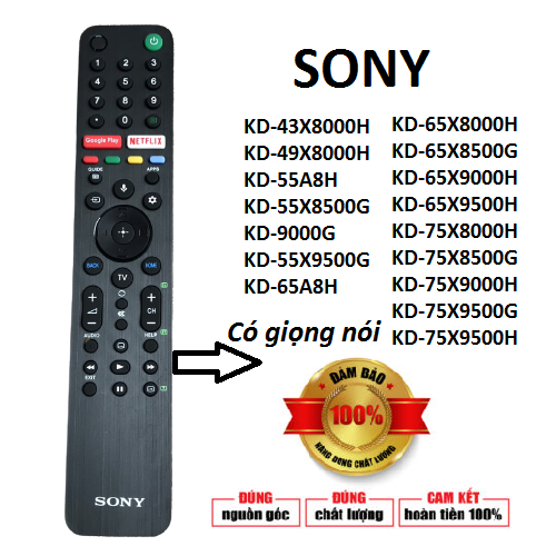 Điều khiển tivi SONY giọng nói RMF-TX500P Remote TV sony giọng nói dùng cho tất cả các dòng TV có gi