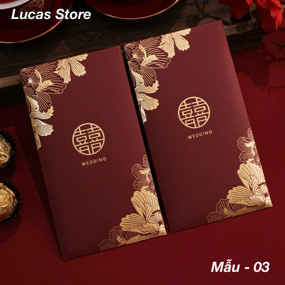 Lixi Bê Tráp Lixi Cưới Lì Xì Song Hỷ Dành Cho Cưới Hỏi Nạp Tài Bê Tráp