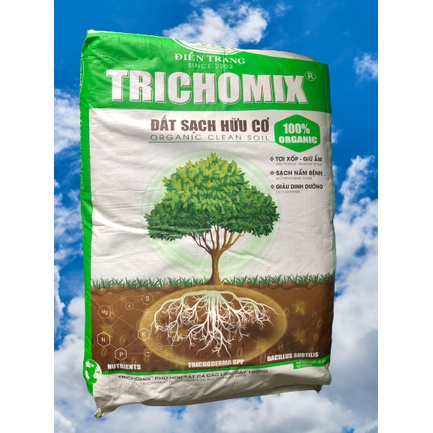 Đất sạch trồng cây rau hoa TRICHOMIX bao 25kg