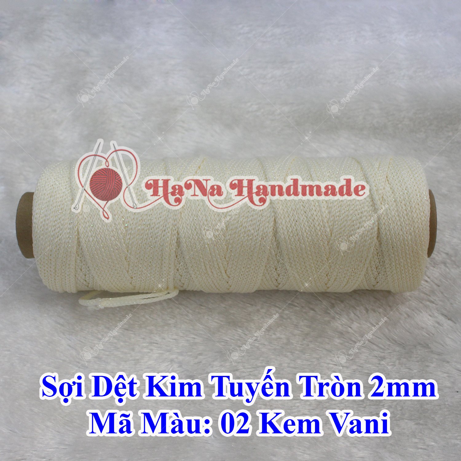 Sợi dệt kim tuyến tròn 2mm 30k/cuộn