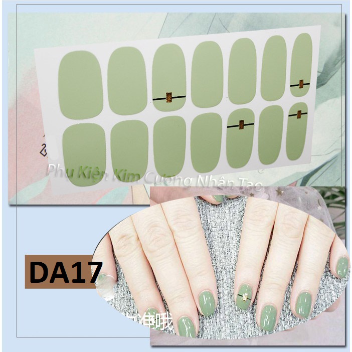 Miếng sticker dán móng tay như đi tiệm nail 3D kháng nước bền chặt – P15