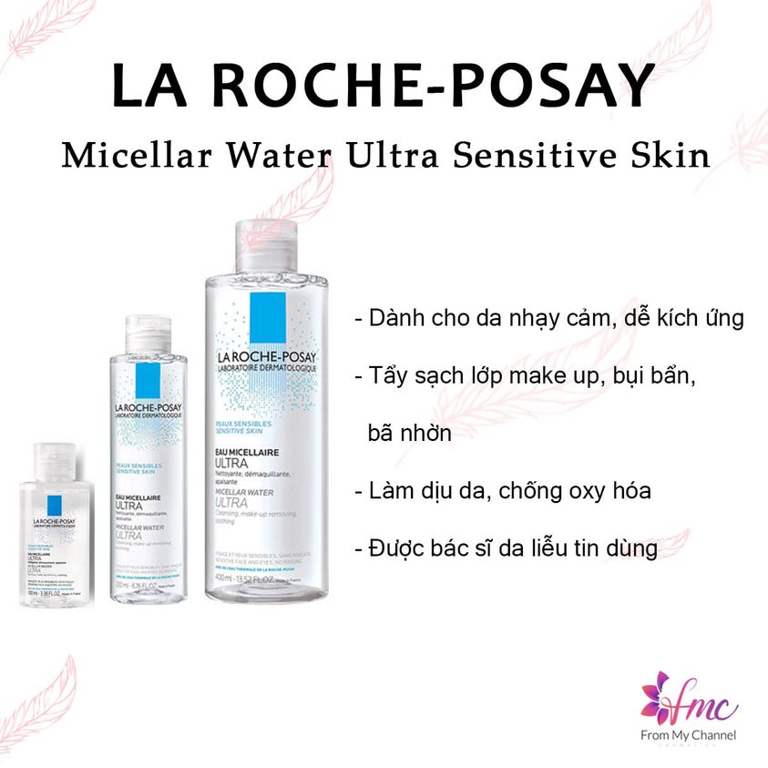 Nước Tẩy Trang La Roche - Posay Micellar Water Ultra Sensitive Skin Dành Cho Da Dầu