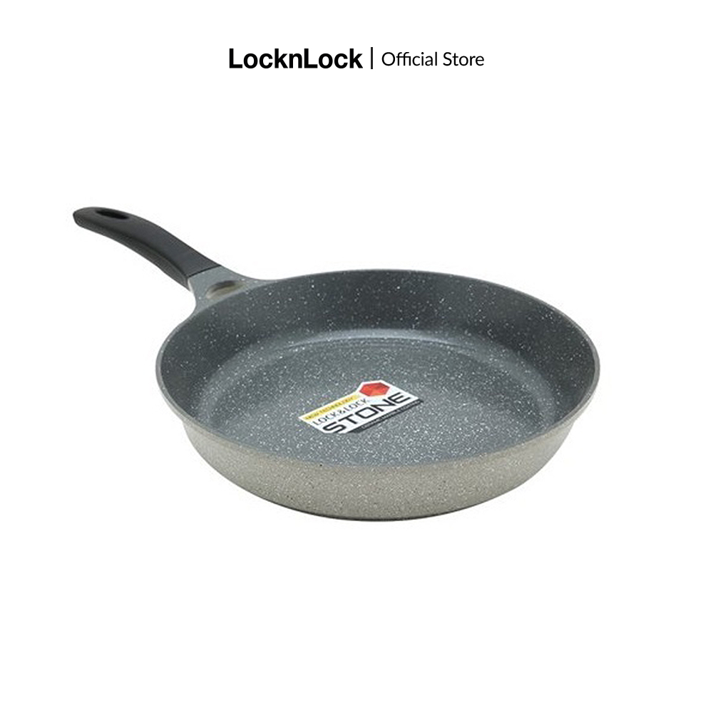 Chảo nhôm phủ ceramic Lock&Lock Stone Pot 24-26-28-30cm Chống dính cao cấp Dùng được bếp từ