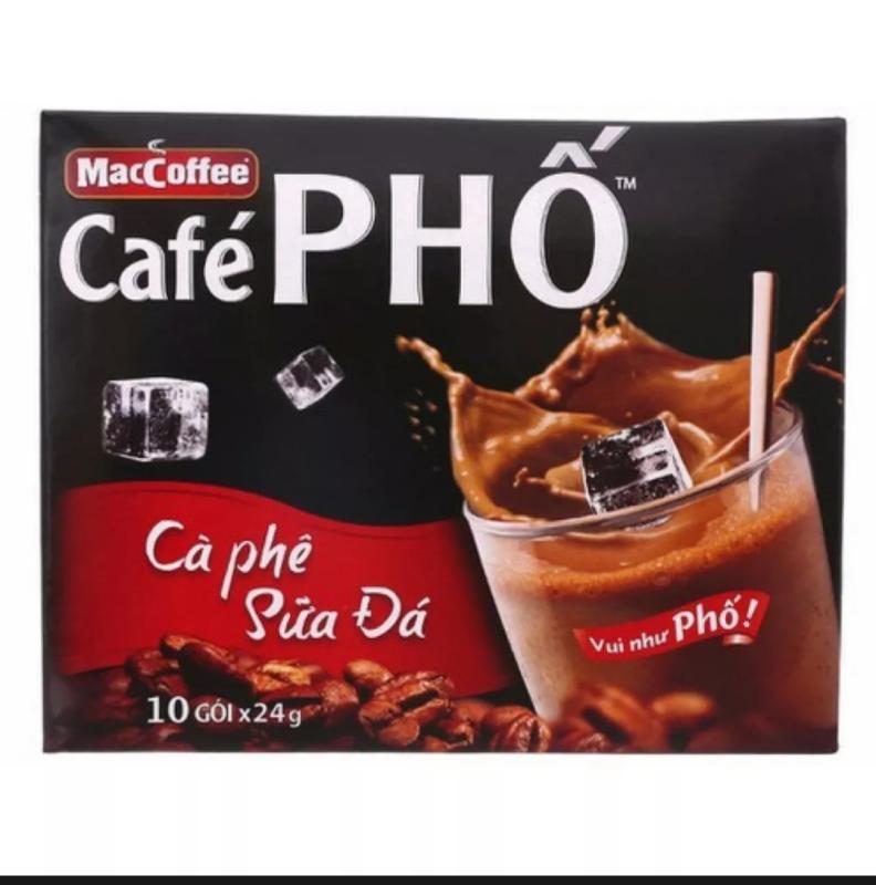 Cà Phê Phố Sữa Đá Hộp 10 gói x 24g