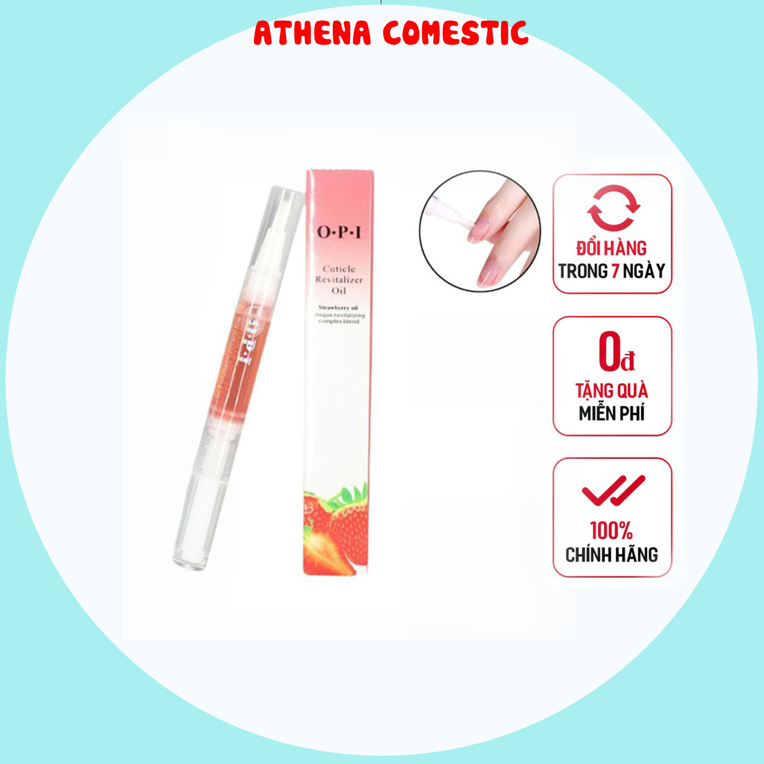 Bút dưỡng móng  dưỡng viền móng opi - Athena