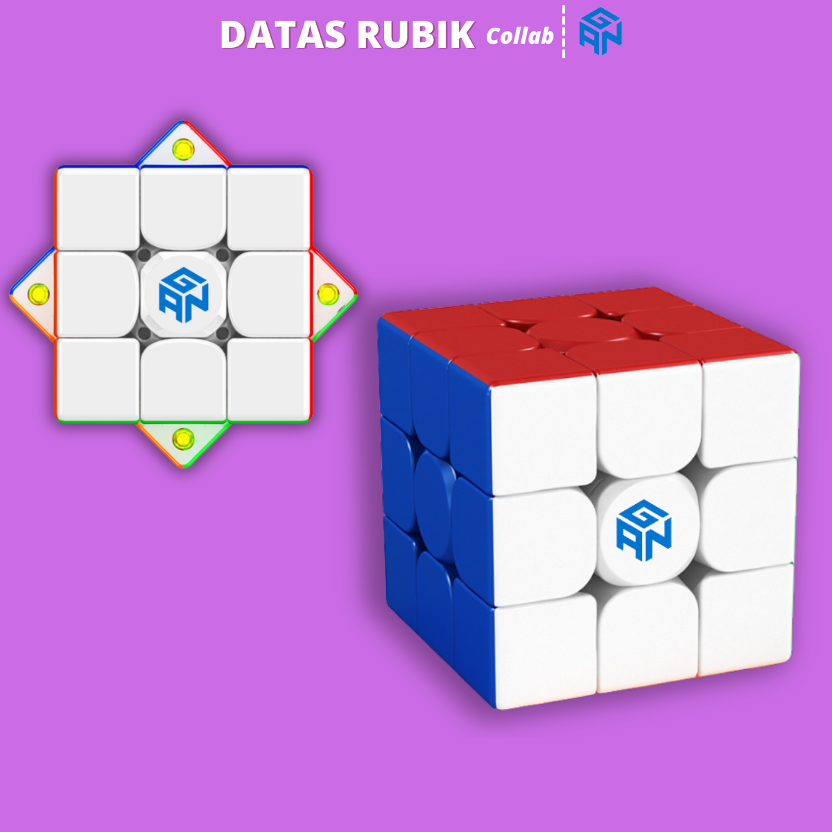 Khối Rubik Gan 3x3 DATAS Nam Châm Rubik 3x3x3 đồ chơi Rubik 3x3 Gan xoay siêu mượt