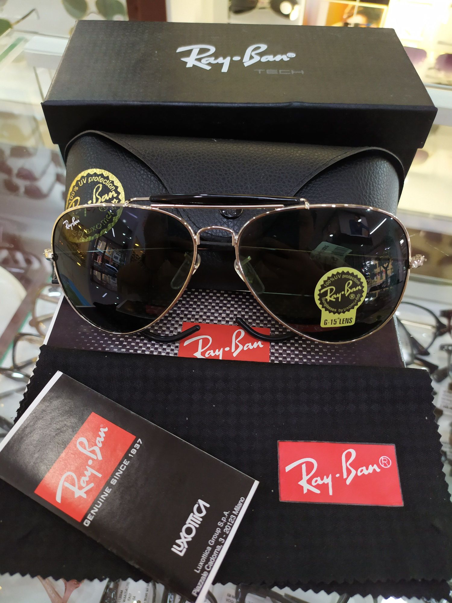 Rayban RB3030 Aviators càng cong cực hiếm