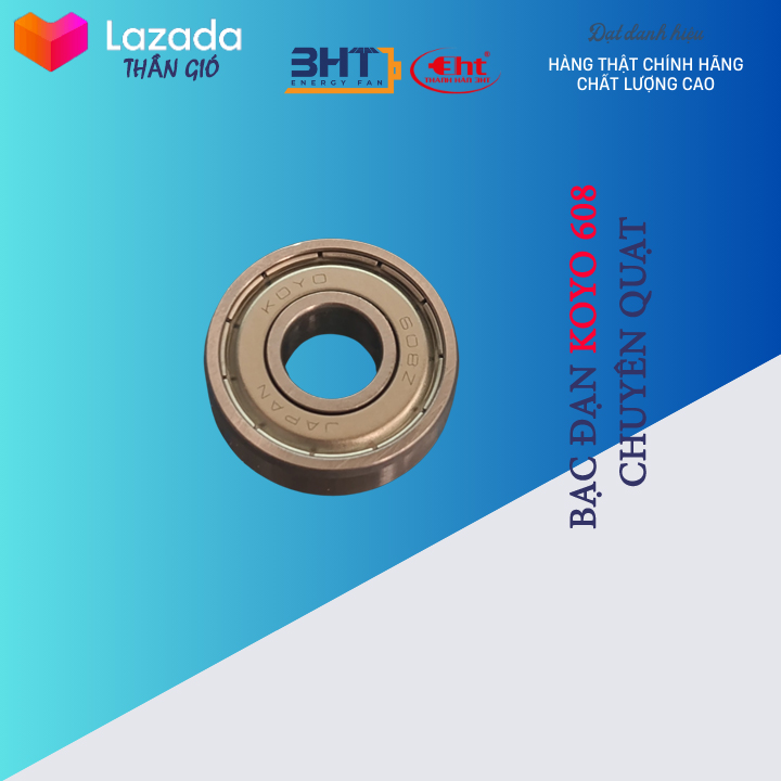 Vòng bi bạc đạn 608zz (8x22x7) Koyo - hàng đẹp chất lượng cao