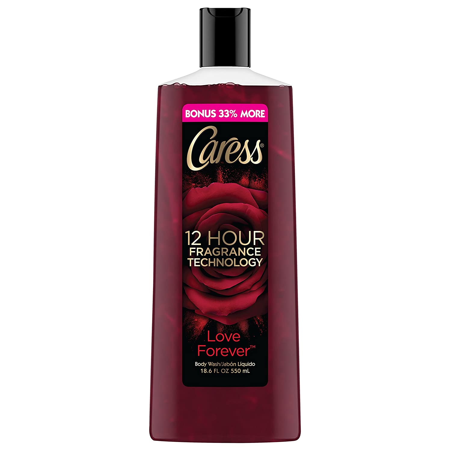 Sữa Tắm Hương Hoa Hồng Caress 12 Hour Fragrance Technology Love Forever Body Wash 550Ml (Mỹ)