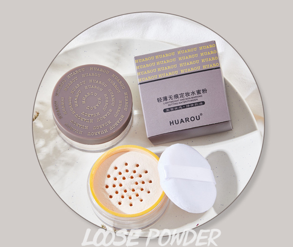 ? Phấn Phủ Trang Điểm Dạng Bột Nâu Mộc Huarou0026 Makeup Powder Kiềm Dầu Che Khuyết Điểm Lâu Trôi Mềm Mịn Tự Nhiên Kiềm Dầu Nội Địa Chính Hãng Sỉ Rẻ