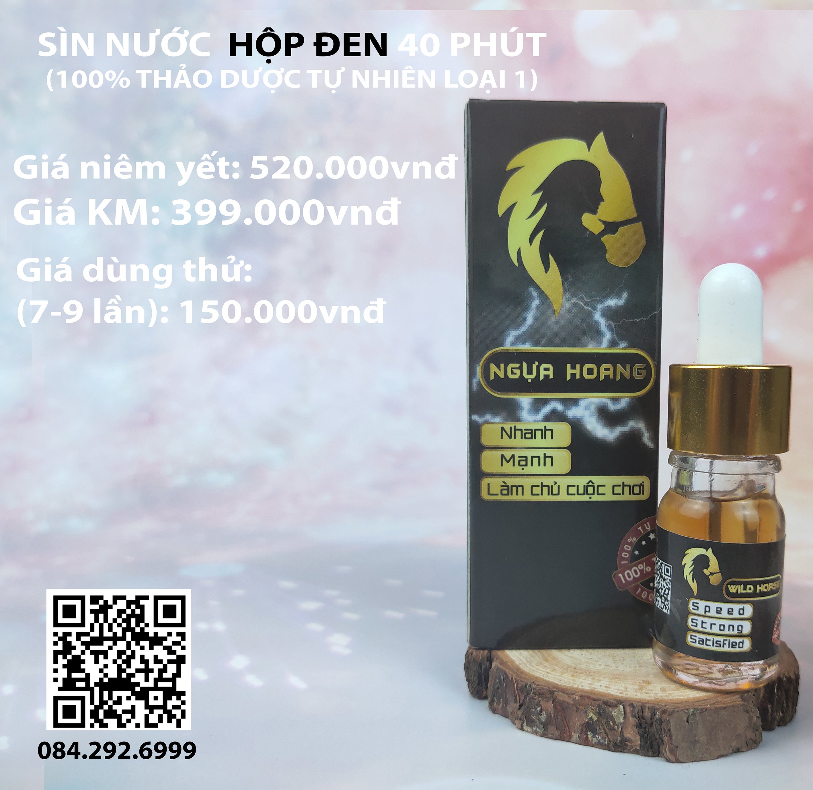 Sìn Sú Nước Hộp Đen 40 - 60 Phút ( 10 - 20 - 40 Lần Dùng ) - Sìn Sú Ngựa Hoang Shop