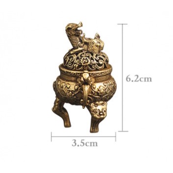 Tượng Đồng: Lư Hương - Xông trầm - Dụng cụ cắm nhang - chất liệu đồng nguyên khối - Đẹp độc lạ