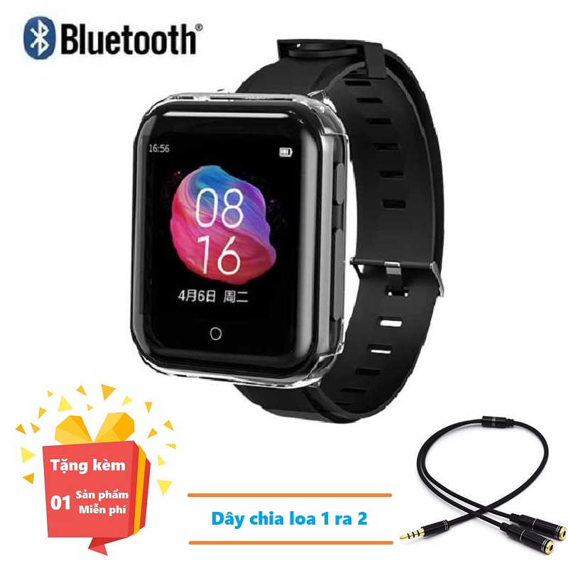 ( Quà tặng Dây chia loa1 ra 2 cổng 3.5mm ) Máy nghe nhạc Bluetooth Ruizu M8 - Máy nghe nhạc dạng đồn