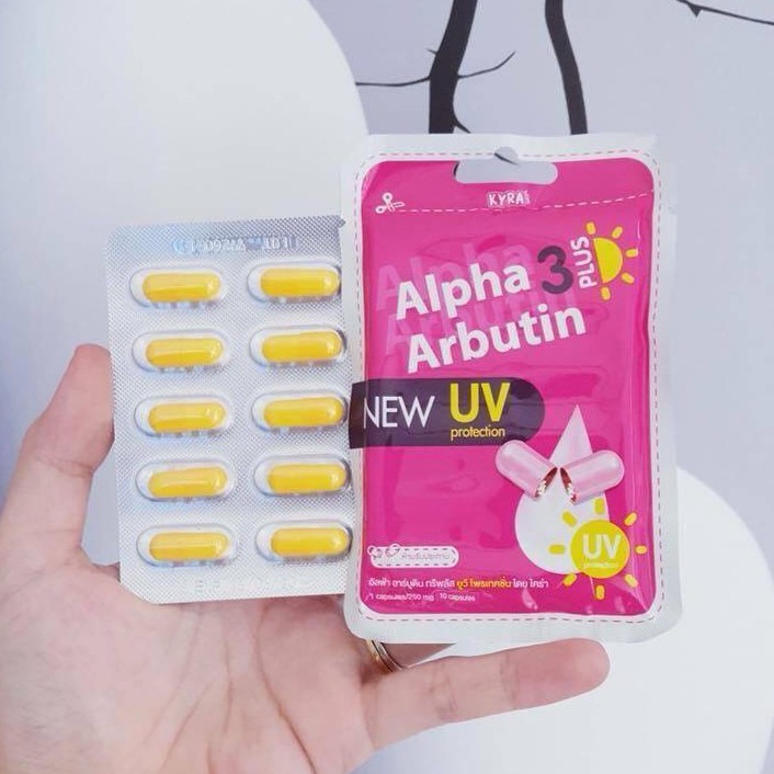 VỈ 10 VIÊN ALPHA ARBUTIN UV DÙNG BAN NGÀY