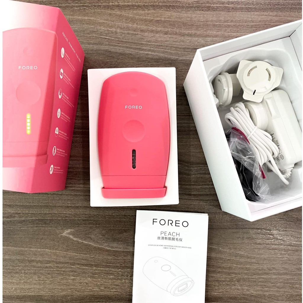 [Sẵn Hàng - Version 2] Máy Triệt Lông Foreo Peach Hair Removal Sóng Ipl