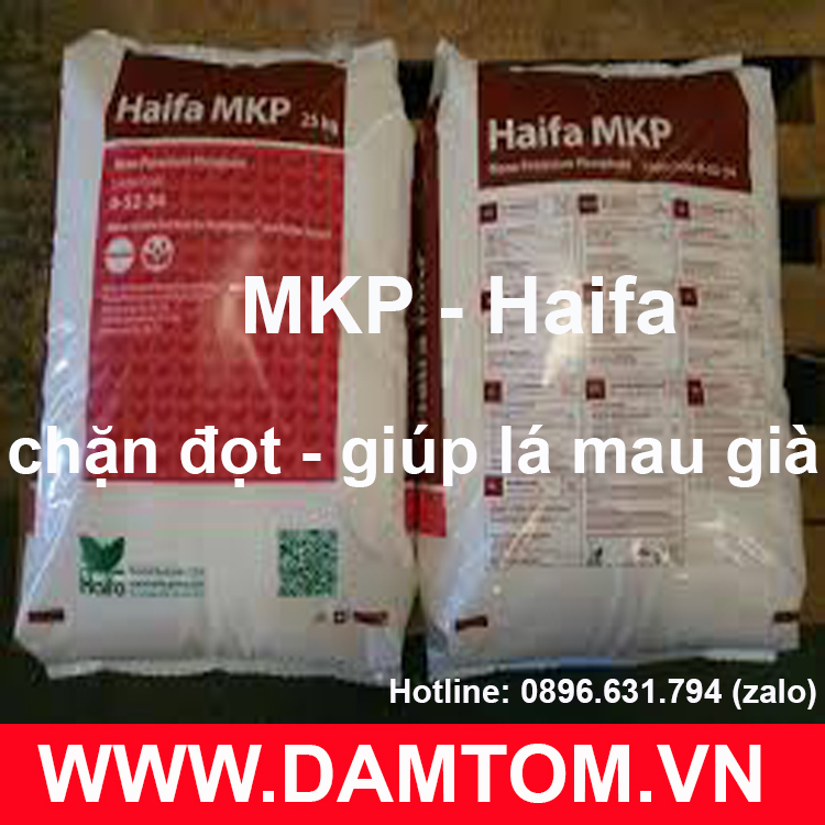 Gói 1kg - Phân bón lá MKP (0-52-34) nhập khẩu ISRAEL - MKP HAIFA - TAN HOÀN TOÀN 100%