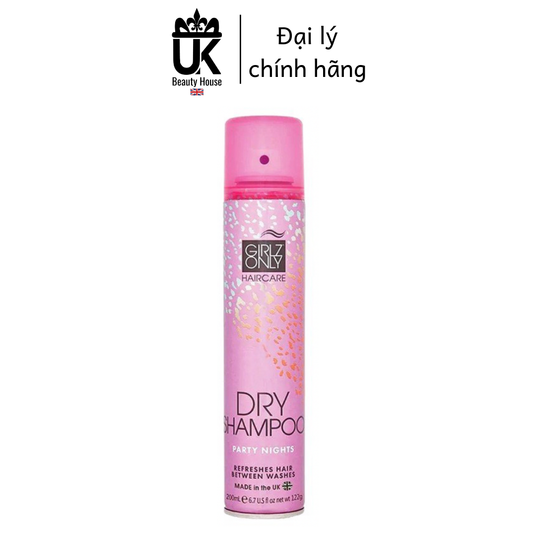 [Hcm]Dầu Gội Khô Girlz Only Party Nights 200Ml - Hương Trái Cây Tự Nhiên