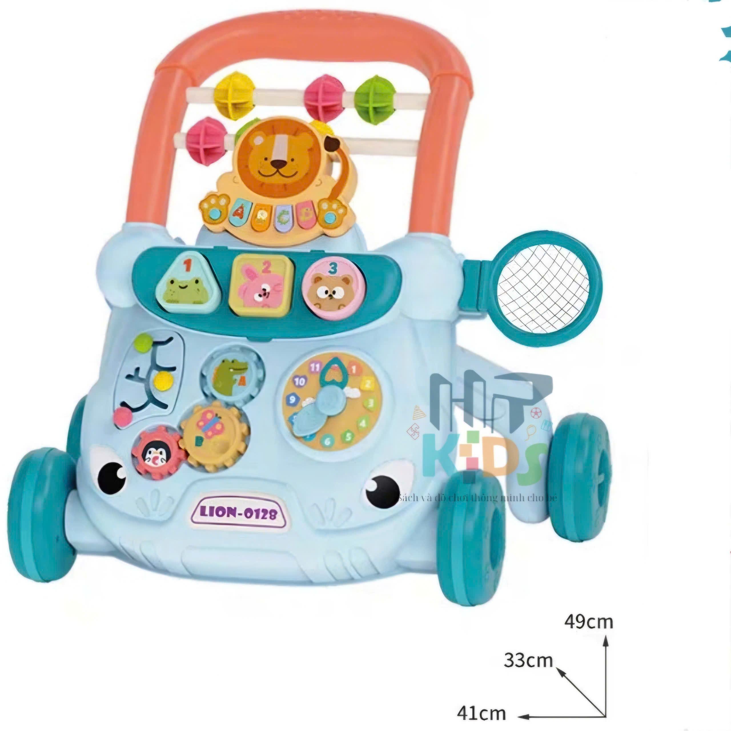 Đồ chơi xe đẩy xe tập đi đa chức năng kèm bảng bận rộn cho bé vui chơi kết hợp 2 trong 1