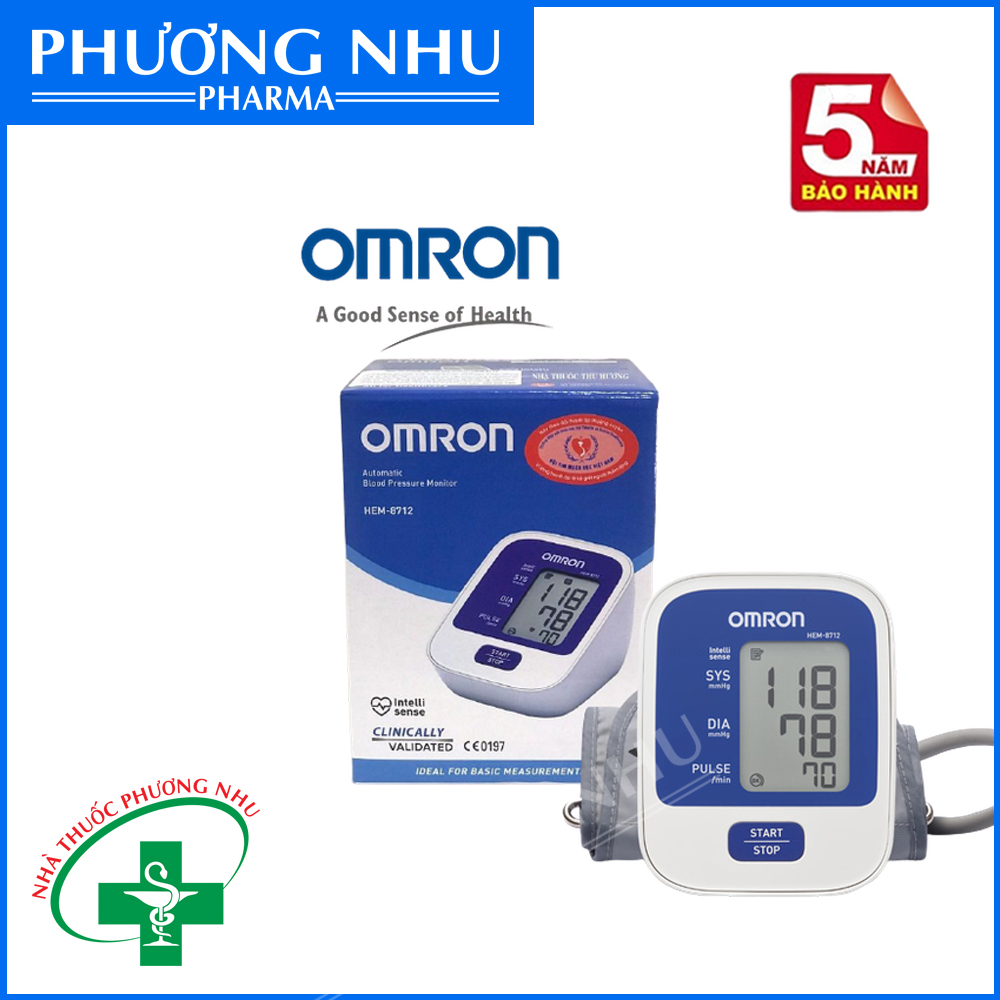 [HCM]Máy Đo Huyết Áp Bắp Tay Omron HEM - 8712 ( Bảo Hành 5 Năm Chính Hãng )