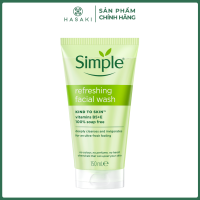 Sữa Rửa Mặt Simple Lành Tính Cho Da Nhạy Cảm Giúp Da Sạch Thoáng 150ml Hasaki Sản phẩm chính hãng