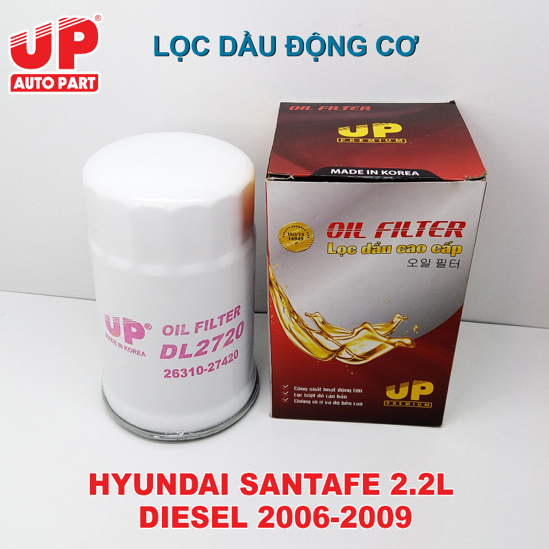 Lọc dầu lọc nhớt động cơ ô tô cốc lọc dầu HYUNDAI SANTAFE 2.2L DIESEL 2006-2009