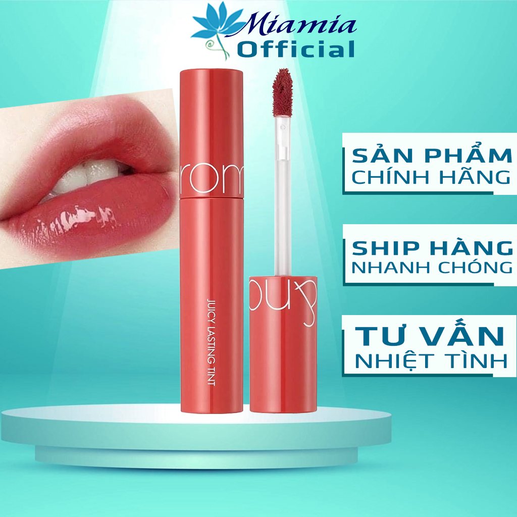 Son Romand Bóng Juicy Lasting Tint Màu 07 Jujube Đỏ Hồng Đất Thanh Lịch 5 ML [CHÍNH HÃNG CHECK HIDDE