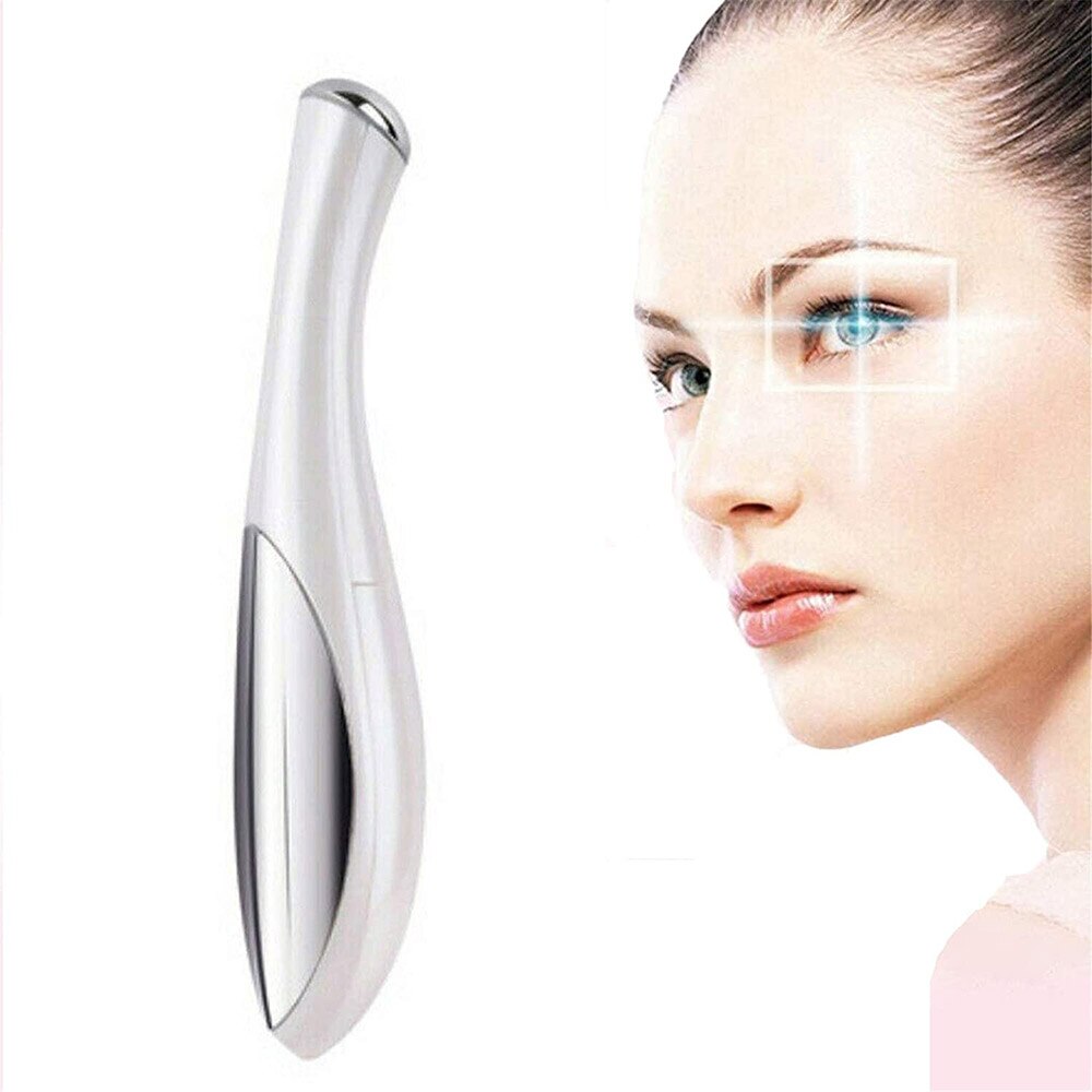 [HCM]Dụng cụ làm đẹp mắt bằng điện xóa bọng mắt thâm quầng máy mát xa ion bút massage rung dụng cụ chăm sóc