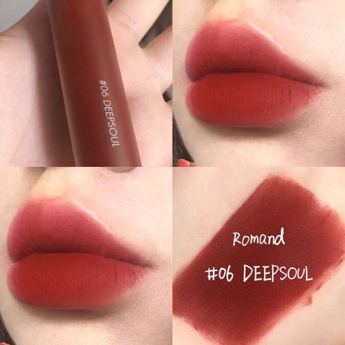 [HCM]Son Kem Lì Xốp Mềm Cho Đôi Môi Nhẹ Như Không Romand Zero Velvet Tint