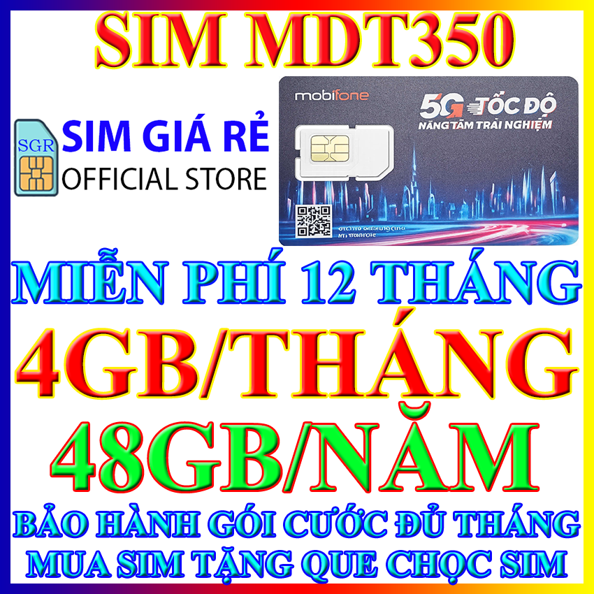 Sim 4G 5G trọn gói 1 năm không nạp tiền Sim 4G trọn gói 12 tháng Sim 4G Mobifone MDT250A MDT250 MDT350 MDT255 Shop Sim Giá Rẻ - FREESHIP - CHƯA KÍCH HOẠT.