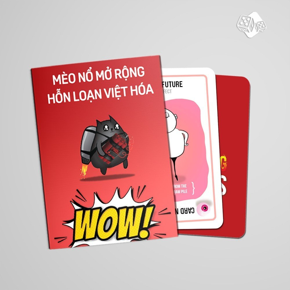 Combo Mèo Nổ - 7 Bản Mèo Nổ Mở Rộng (Tiếng Việt) - Boardgame Exploding Kittens