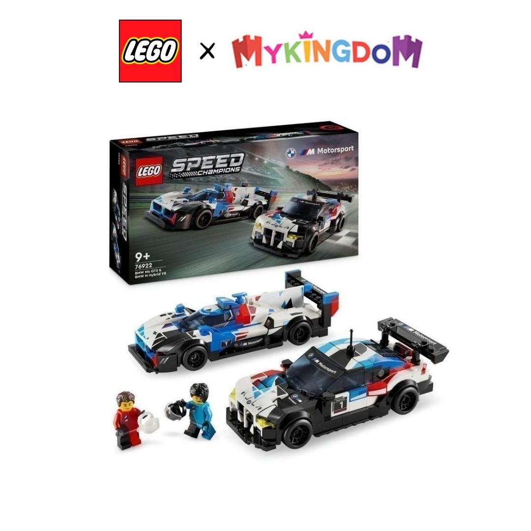 Đồ Chơi Lắp Ráp Siêu Xe Bmw M4 Gt3 & Bmw M Hybrid V8 LEGO SPEED CHAMPIONS 76922 (676 chi tiết)