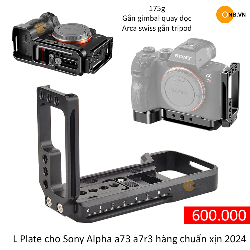 L plate thanh bảo vệ kiểu L cho sony alpha a73 A7III a7r3 A7RIII A9 mới 2024