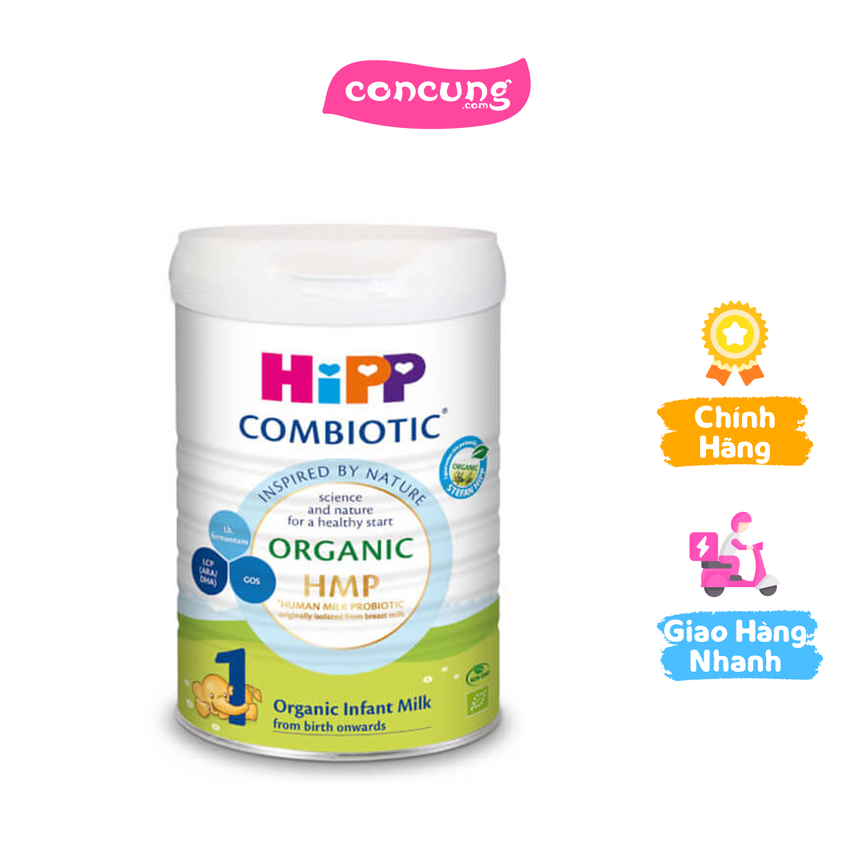 HiPP 1 Organic Combiotic 800g 0-6 tháng