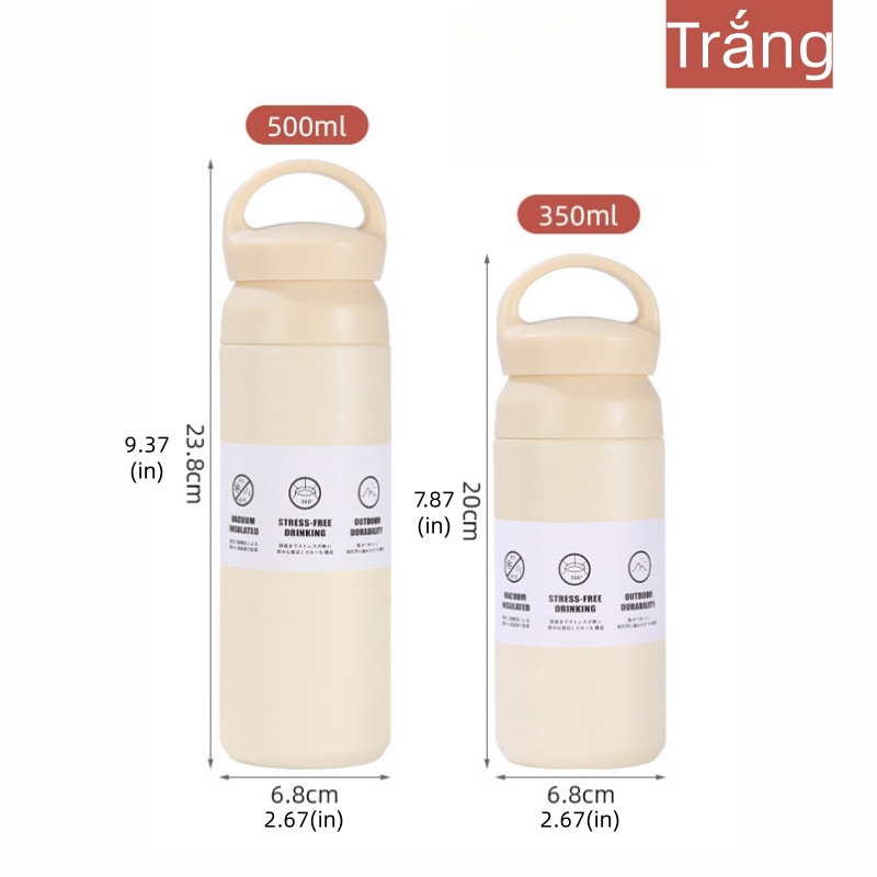 Cốc Giữ Nhiệt Di động Bình Giữ Nhiệt Mini 300ml Có Nắp Cốc Nước Inox Nhật Bản Cốc Giữ Nhiệt Highland