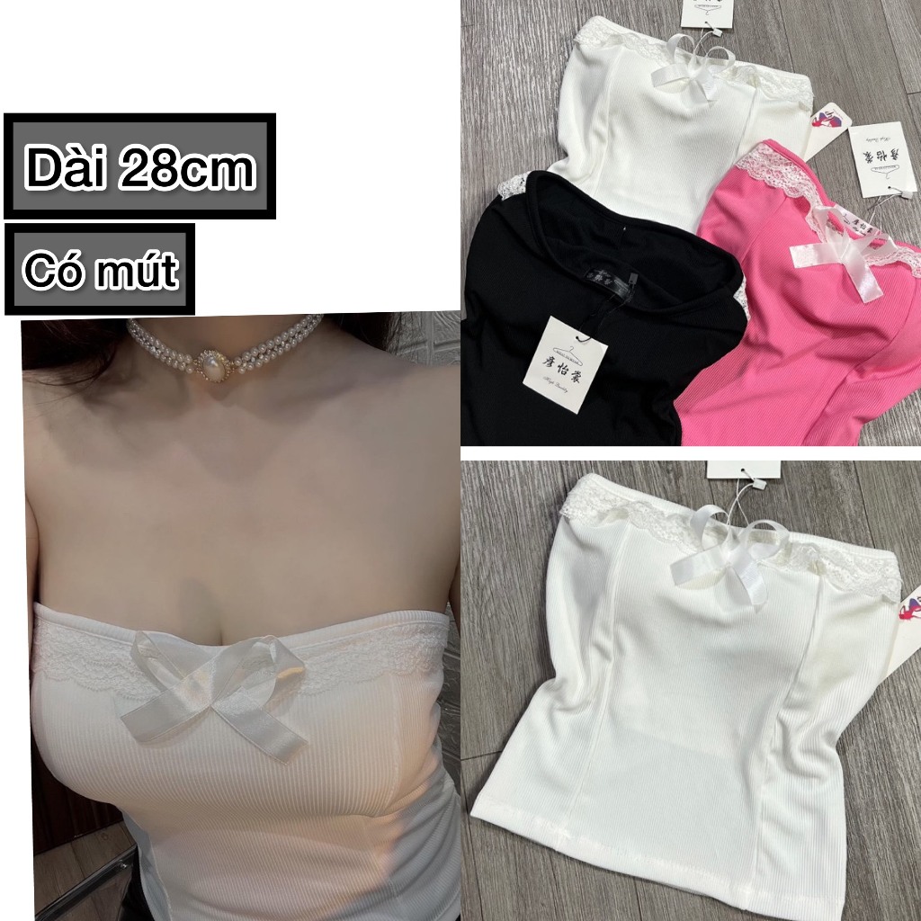 Áo kiểu ống croptop phom dài áo nữ quây ôm body VD926