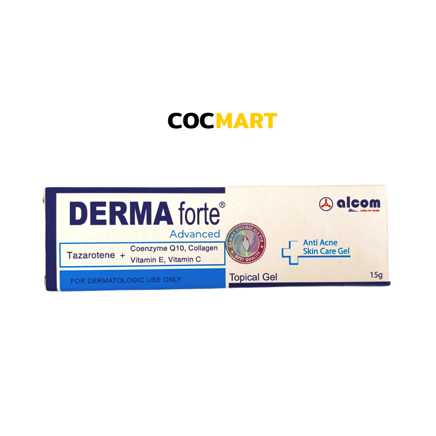 [Hcm]Derma Forte Advanced 15G Gel Mụn Với Công Thức Cải Tiến Giảm Mụn Nhanh Chống Thâm Sáng Da