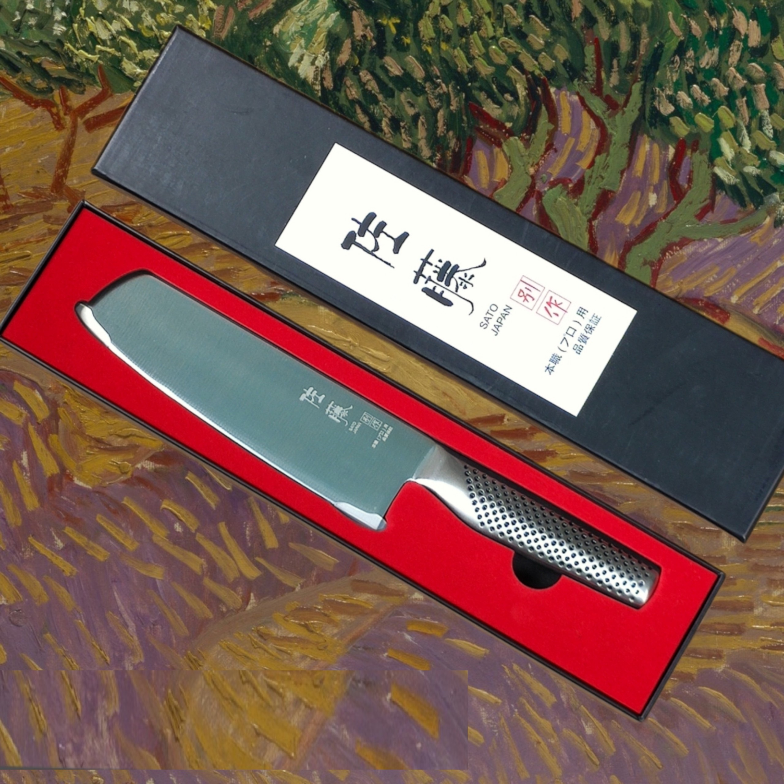 DAO Sato Nhật Bản dao thái dao gọt thép trắng đúc nguyên khối