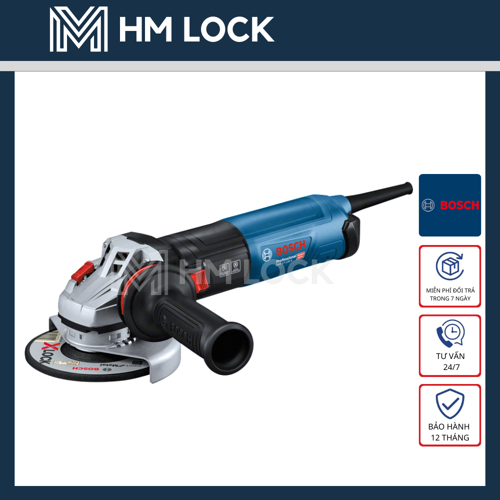 Máy mài góc Bosch GWS 17-125 S - Công suất 1700W, trọng lượng 2.2kg